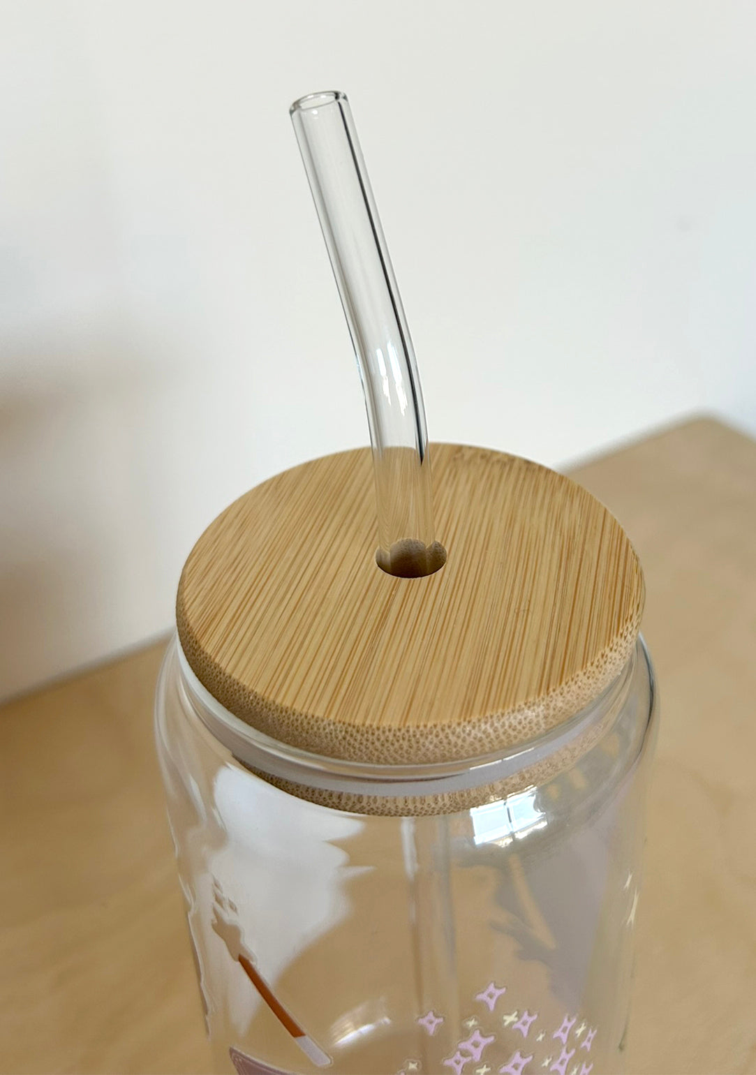 Books Toadstool Candle Glass Tumbler 17oz Straw