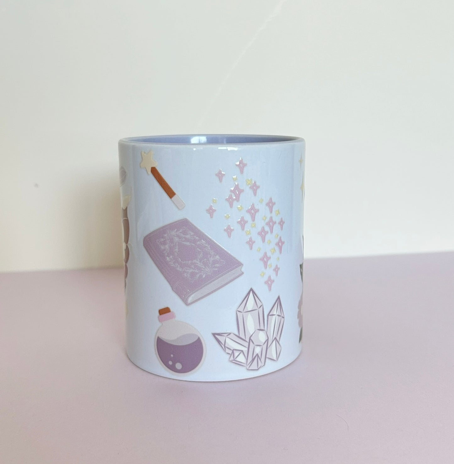 Lilac Mug Frog Toadstools Bunny Magic