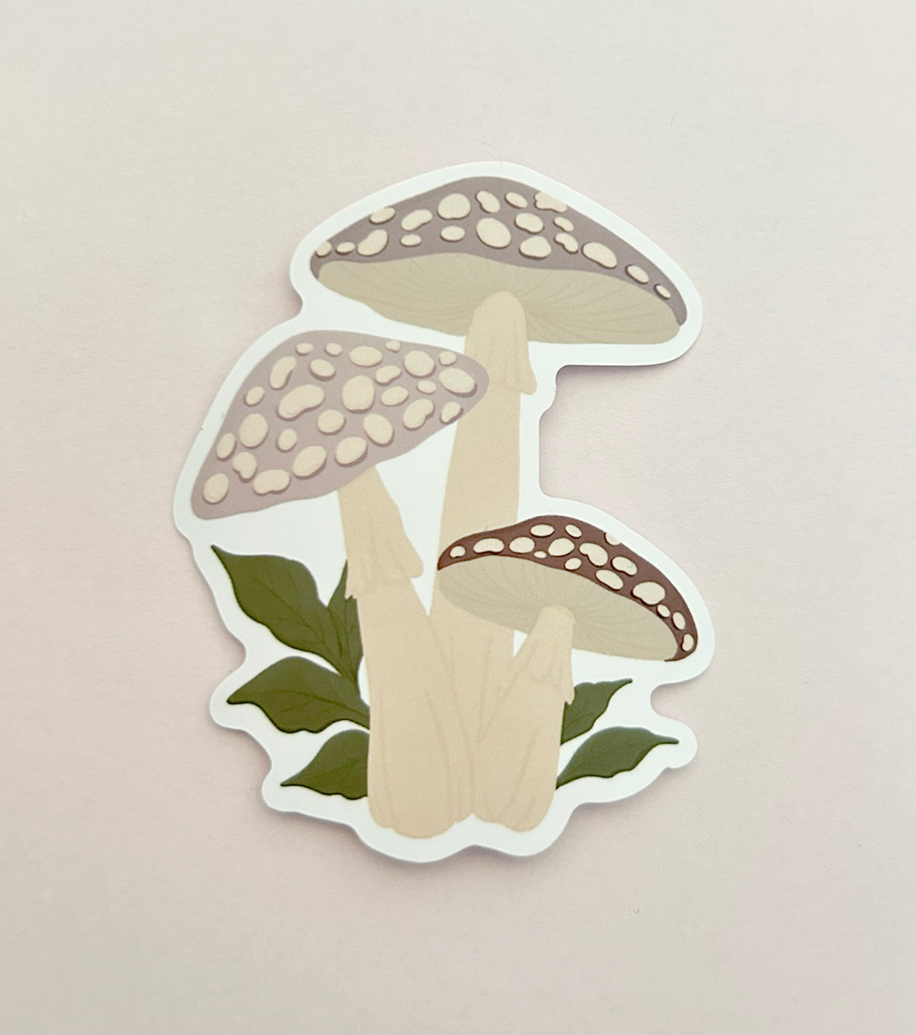 Toadstool Bunch Vinyl waterproof Sticker