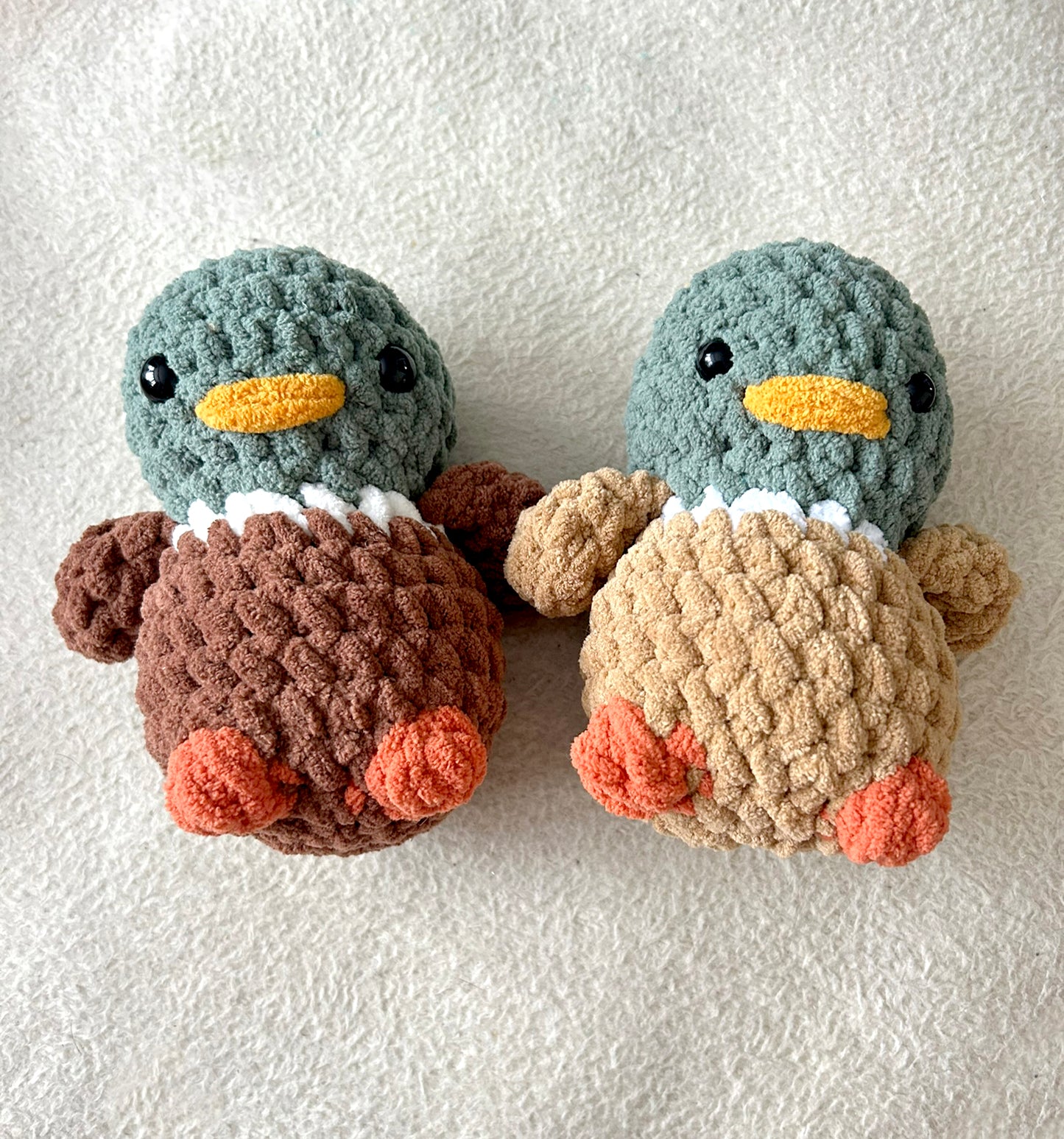 Crochet Plushies Made to Order Mallard Duck Medium