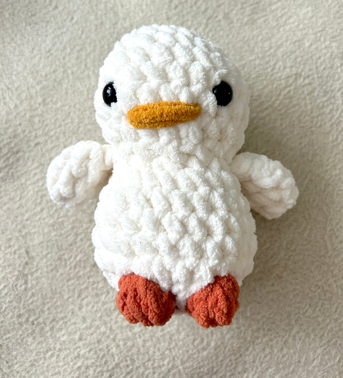 Crochet Plushies Made to Order White Duck Medium