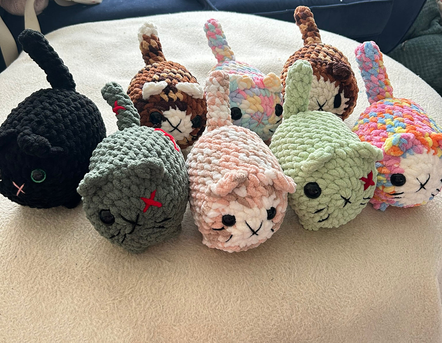 Crochet Plushies Made to Order Loaf Cat Medium
