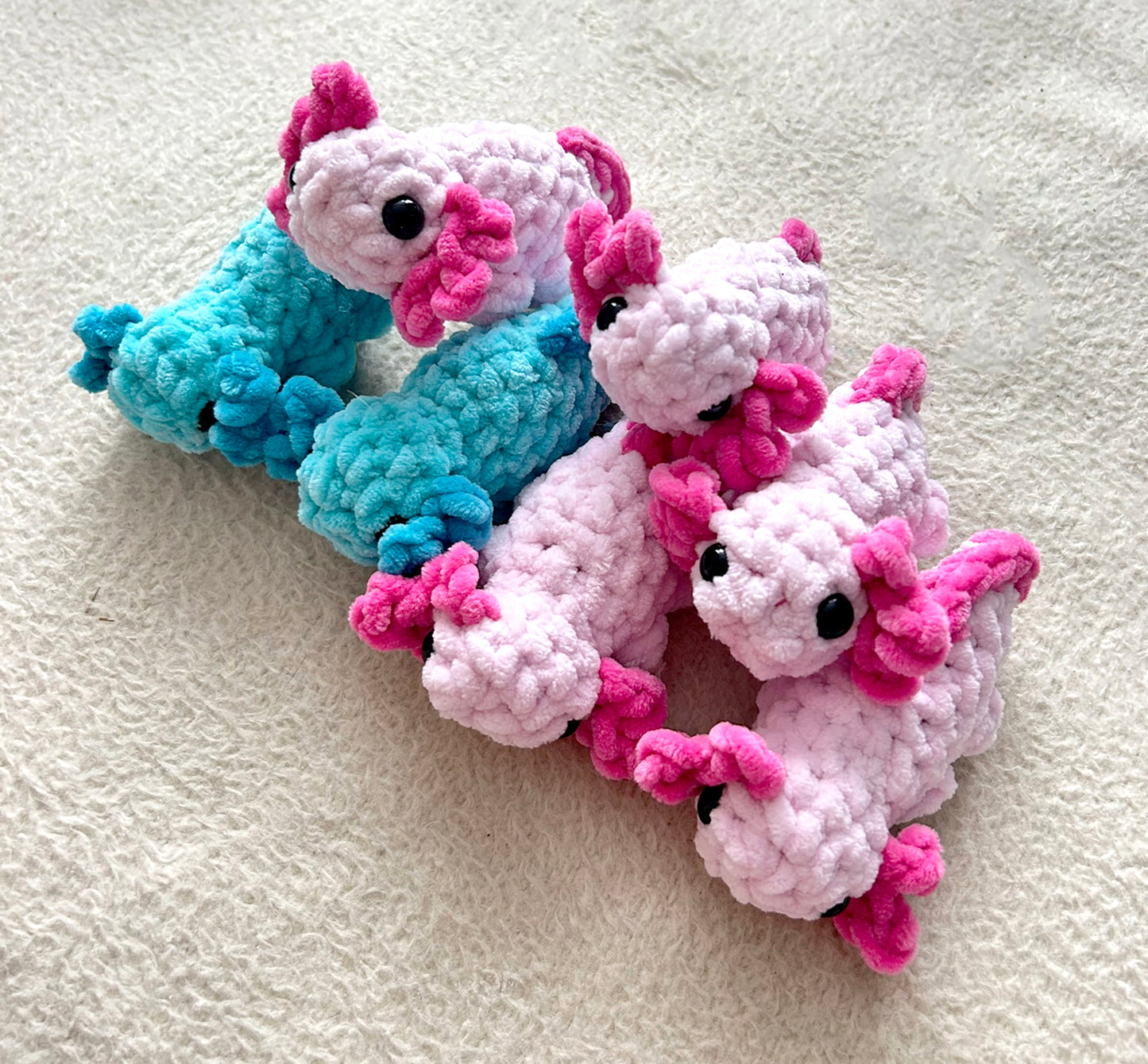 Crochet Plushies Made to Order Axolotl Mini