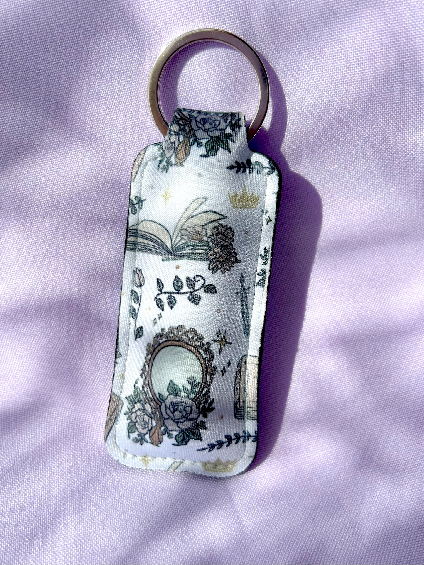Girlie Romantasy Lip Balm Holder Keyring