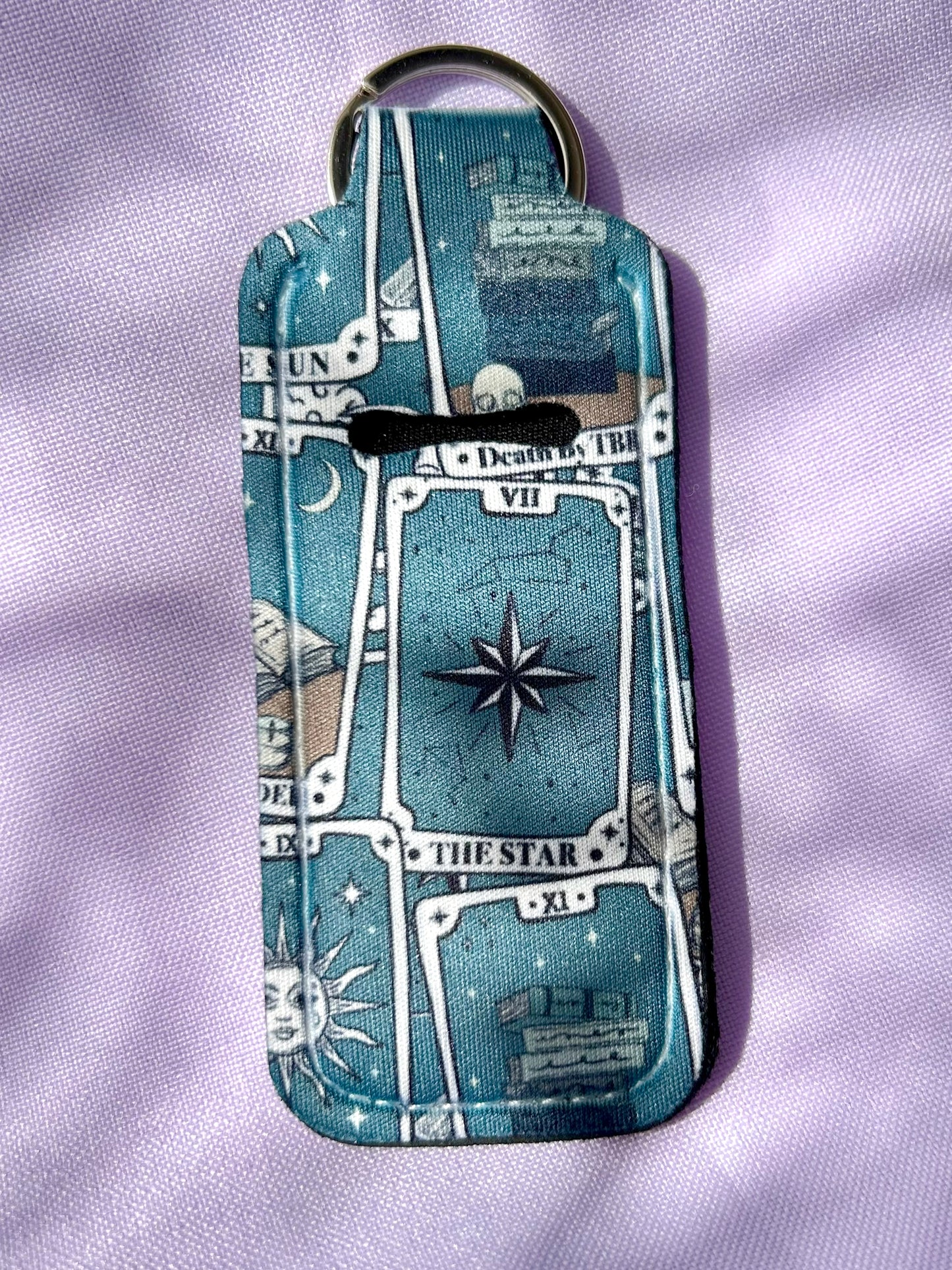 Tarot Cards Large Lip Balm Holder Keyring