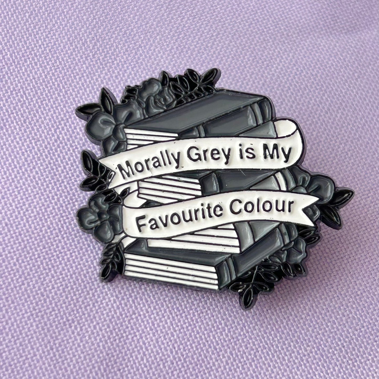 Morally Grey Dark Romance Enamel Pin