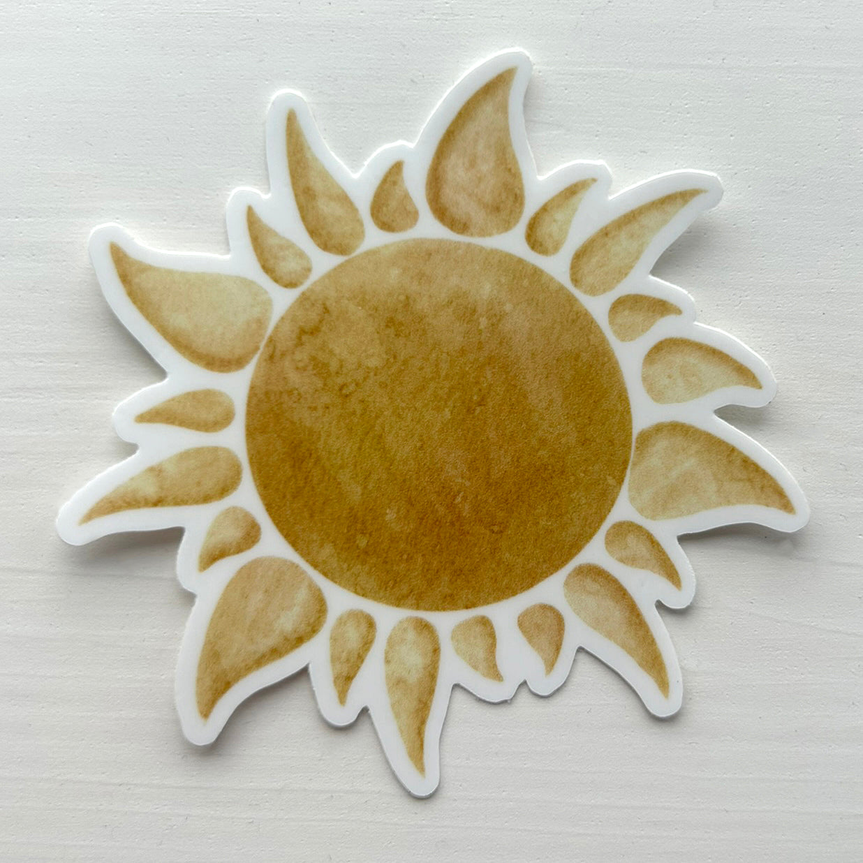 Sun Watercolour Vinyl waterproof Sticker