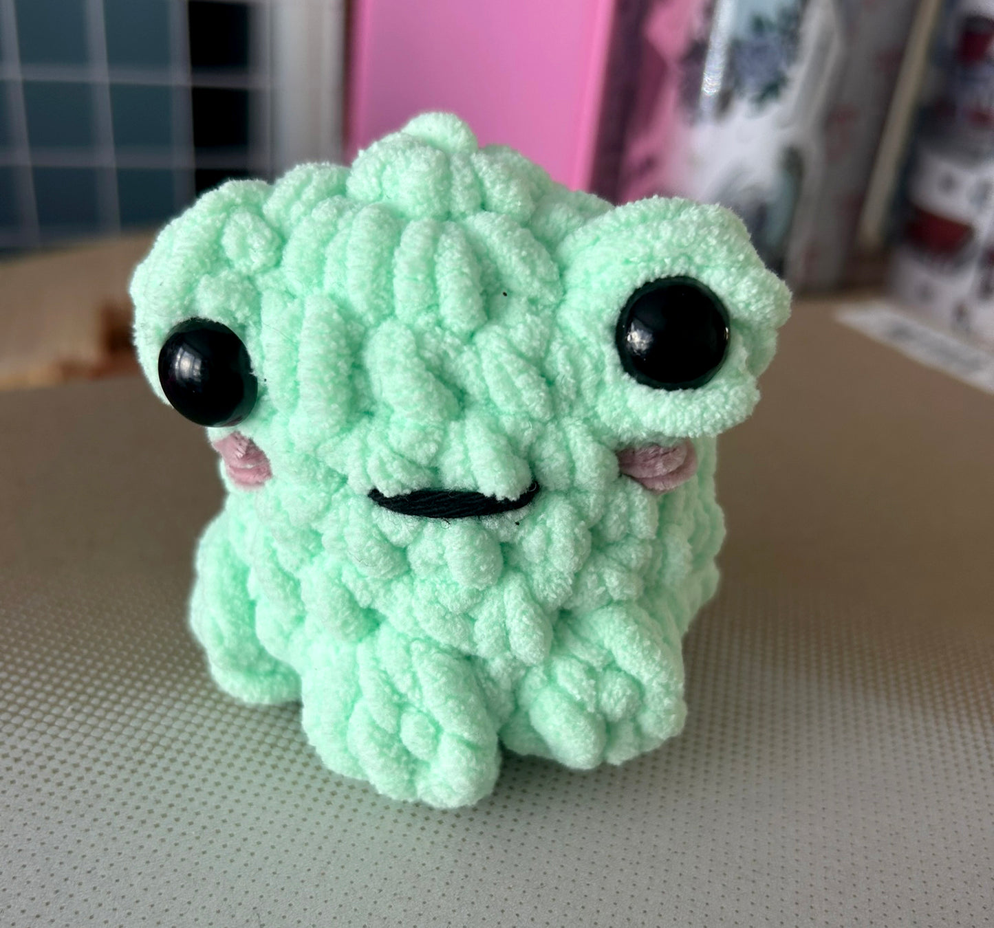 Crochet Plushies Made to Order Frog Medium