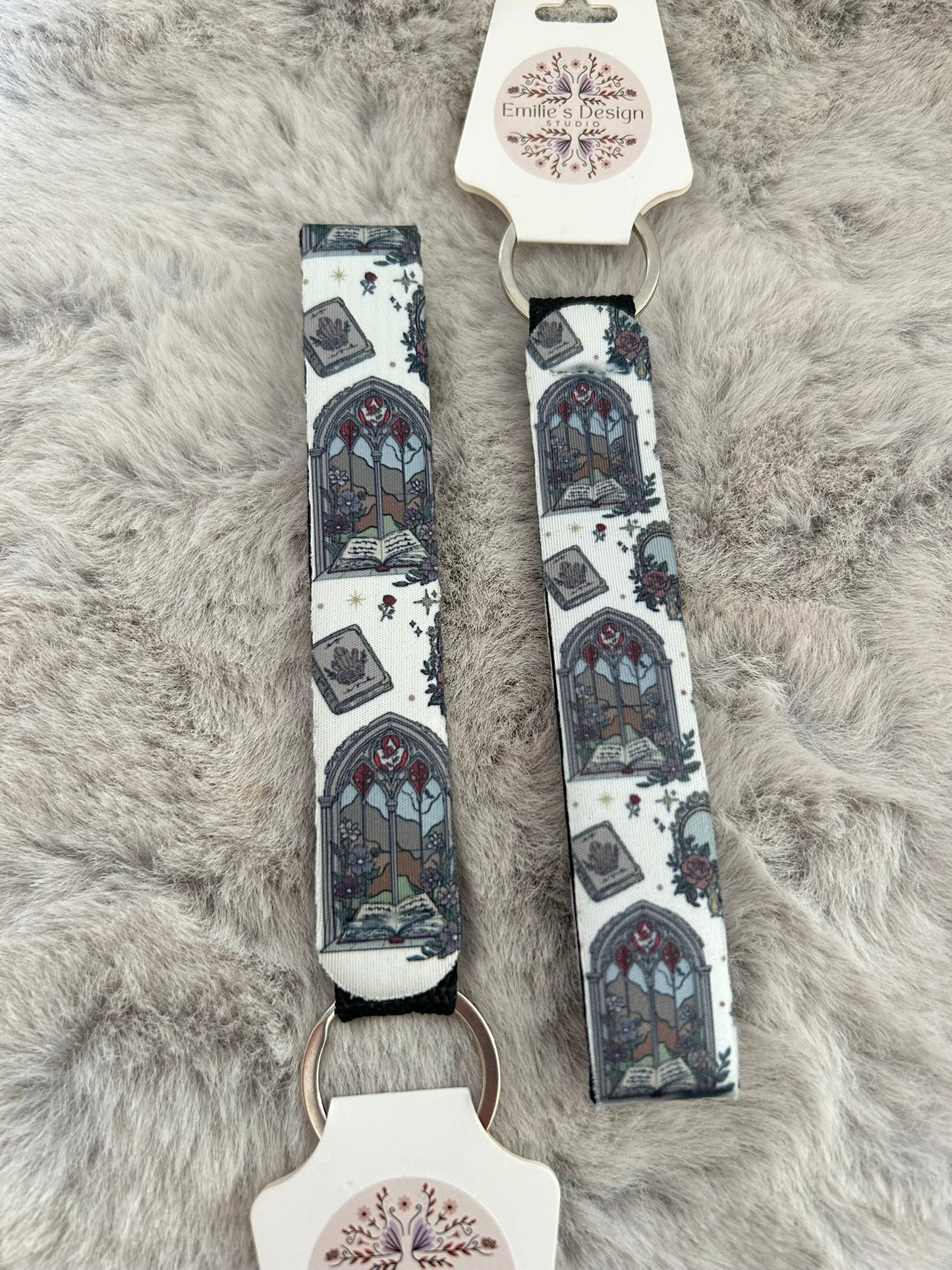 Stained Glass Romantasy Wristlet Keyrings
