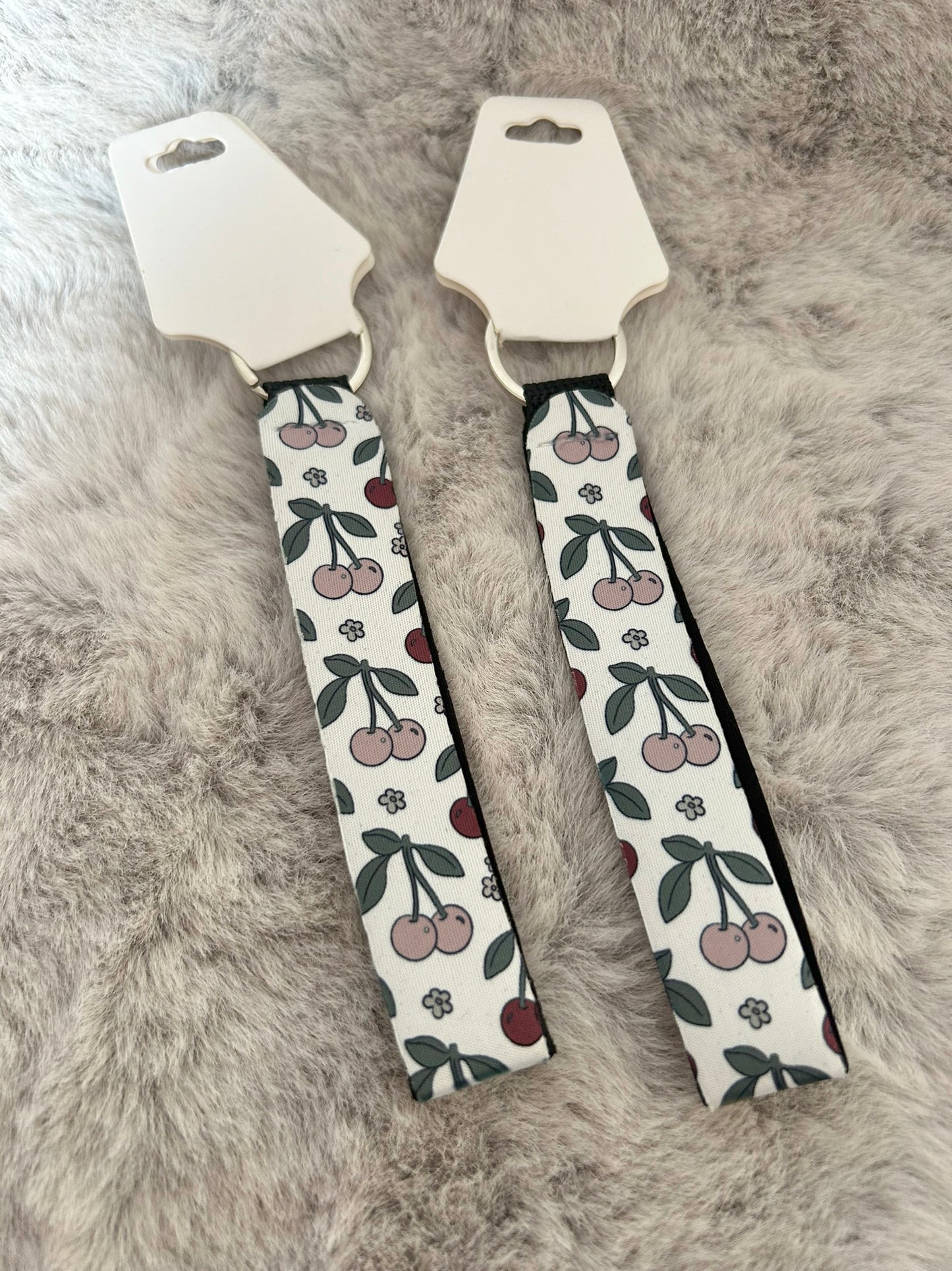 Cherries Wristlet Keyring