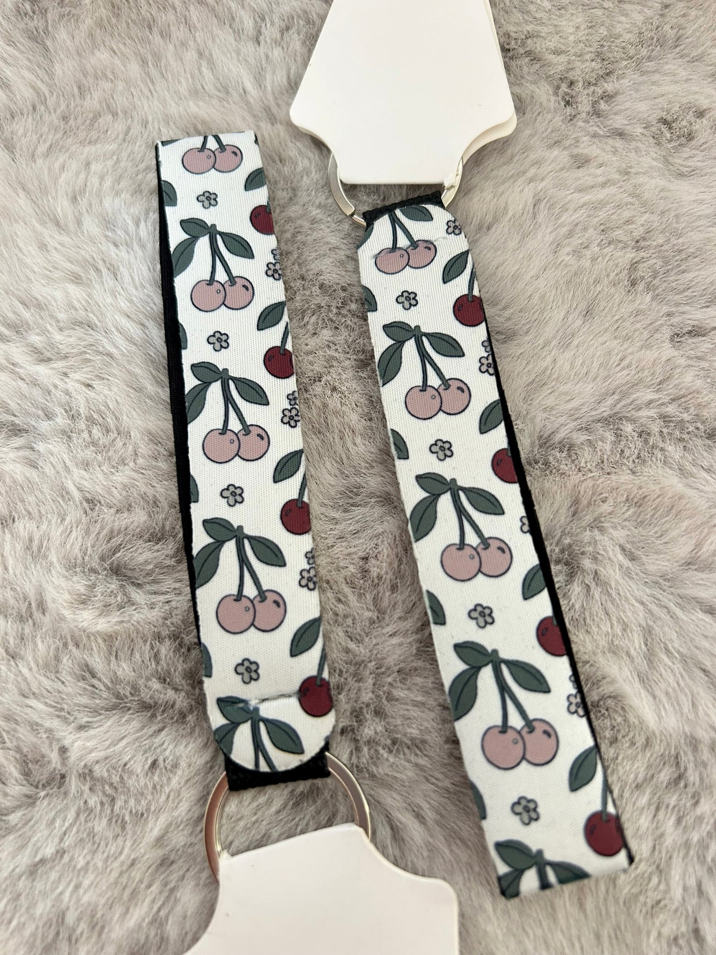 Cherries Wristlet Keyring