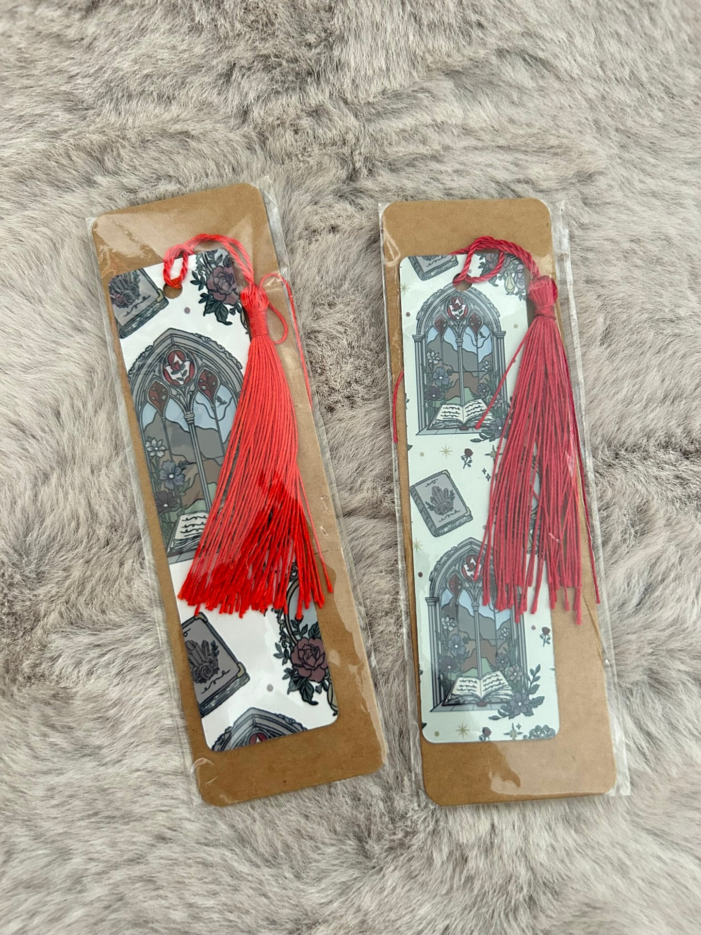 Romantasy Double Sided Bookmark Aluminum Tassel