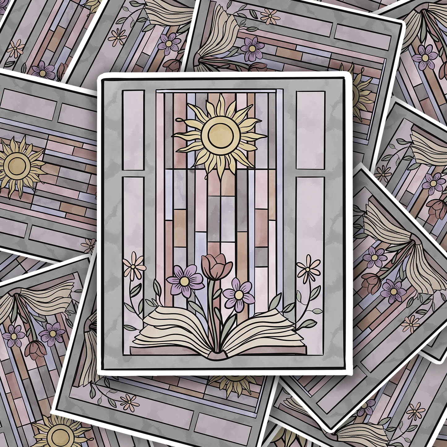 Stained Glass Window Vinyl waterproof Sticker