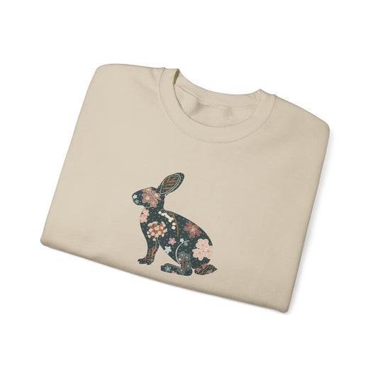 Scandi Folk Animal Rabbit Women's Crewneck Sweatshirt