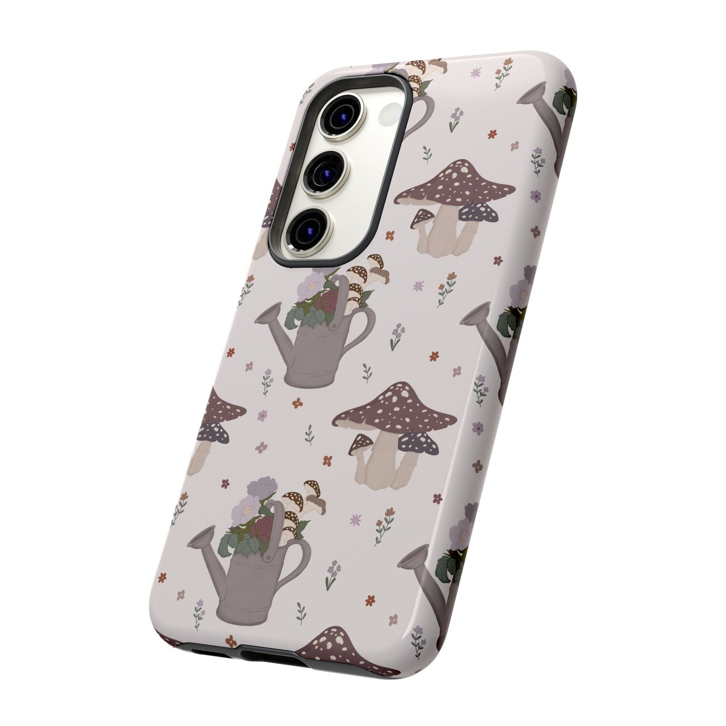 Watering Can Toadstools Tough Phone Case