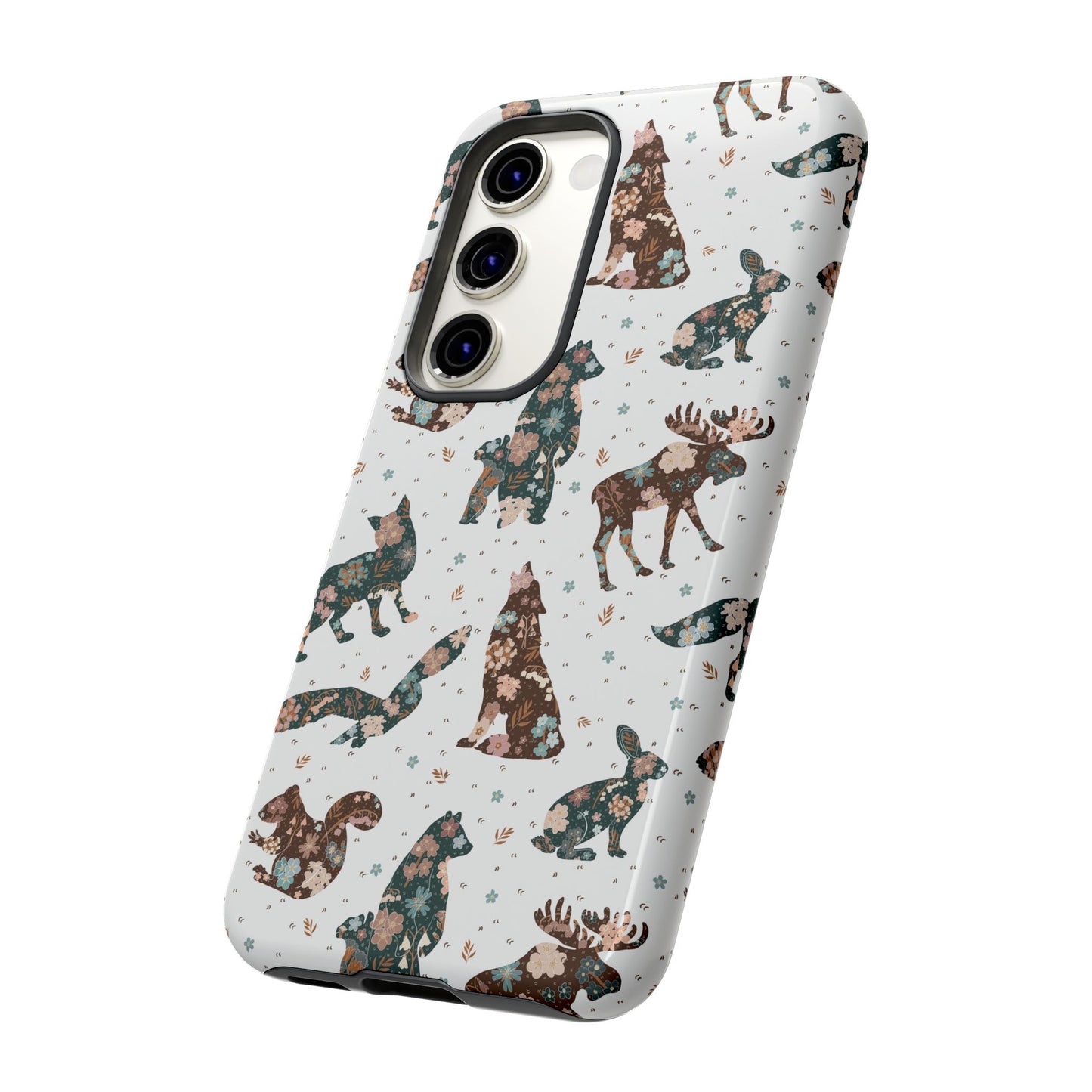 Scandi Folk Woodland Animal Tough Phone Case