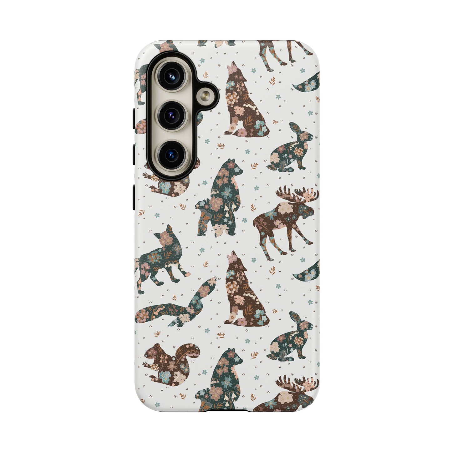 Scandi Folk Woodland Animal Tough Phone Case