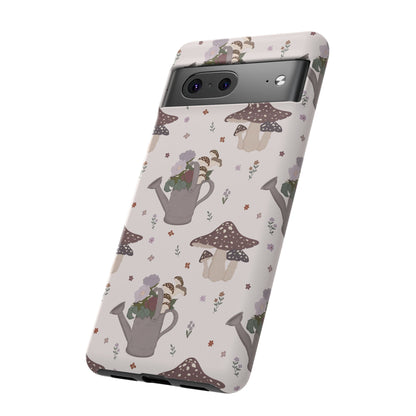 Watering Can Toadstools Tough Phone Case