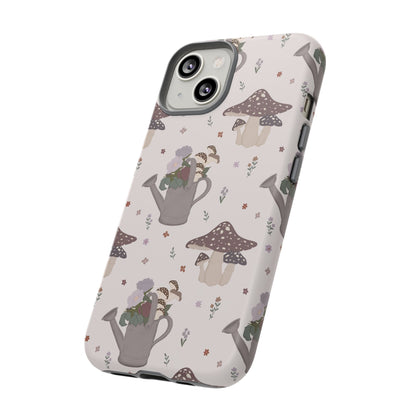 Watering Can Toadstools Tough Phone Case