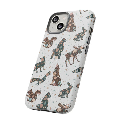 Scandi Folk Woodland Animal Tough Phone Case