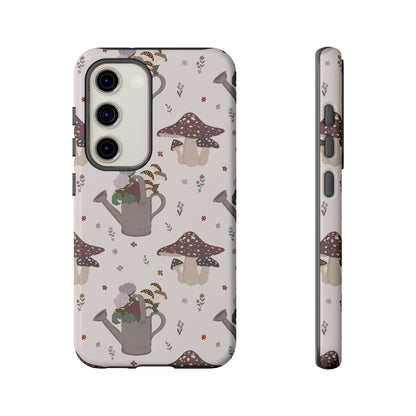 Watering Can Toadstools Tough Phone Case