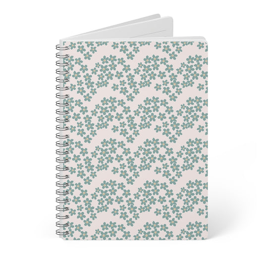Scandi Folk Floral A5 Wirobound Softcover Notebook