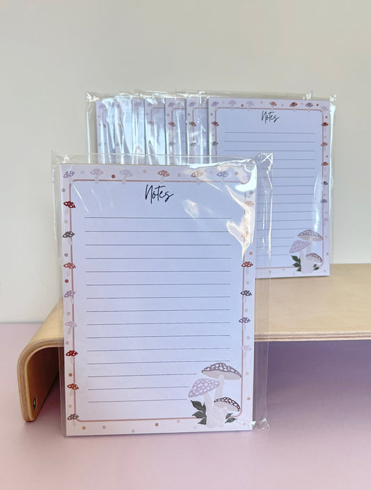 A5 Toadstool Notepad Tear Off Style