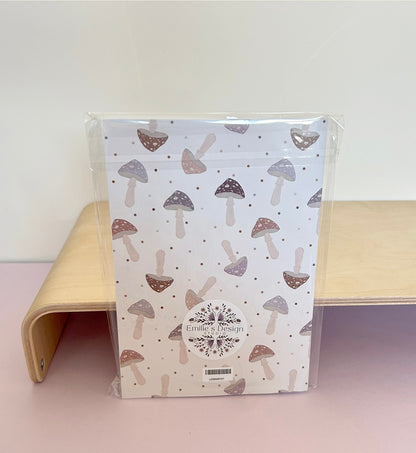 Mini Toadstools A5 Lined Notebook Soft Cover