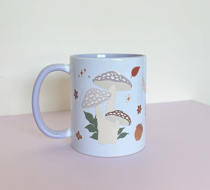 Lilac Mug Frog Toadstools