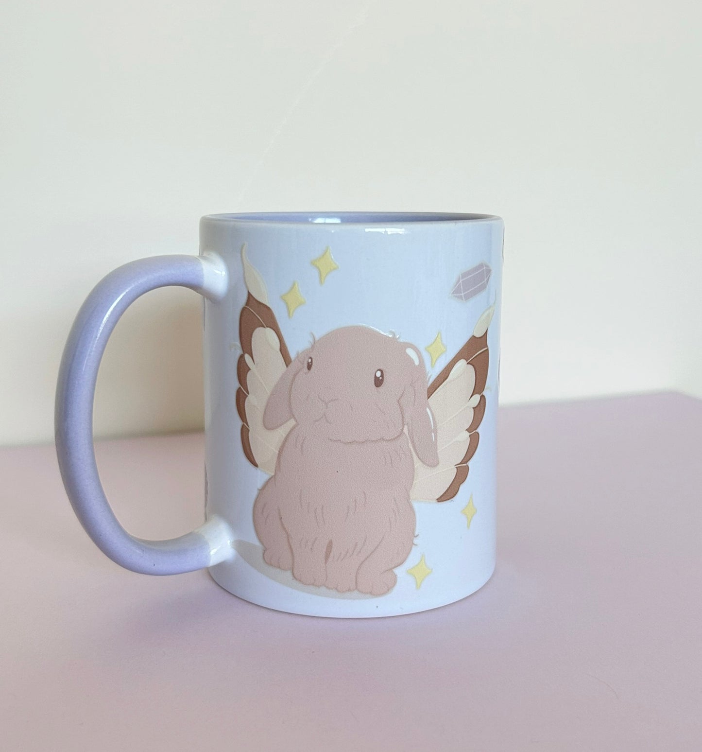 Lilac Mug Frog Toadstools Bunny Magic