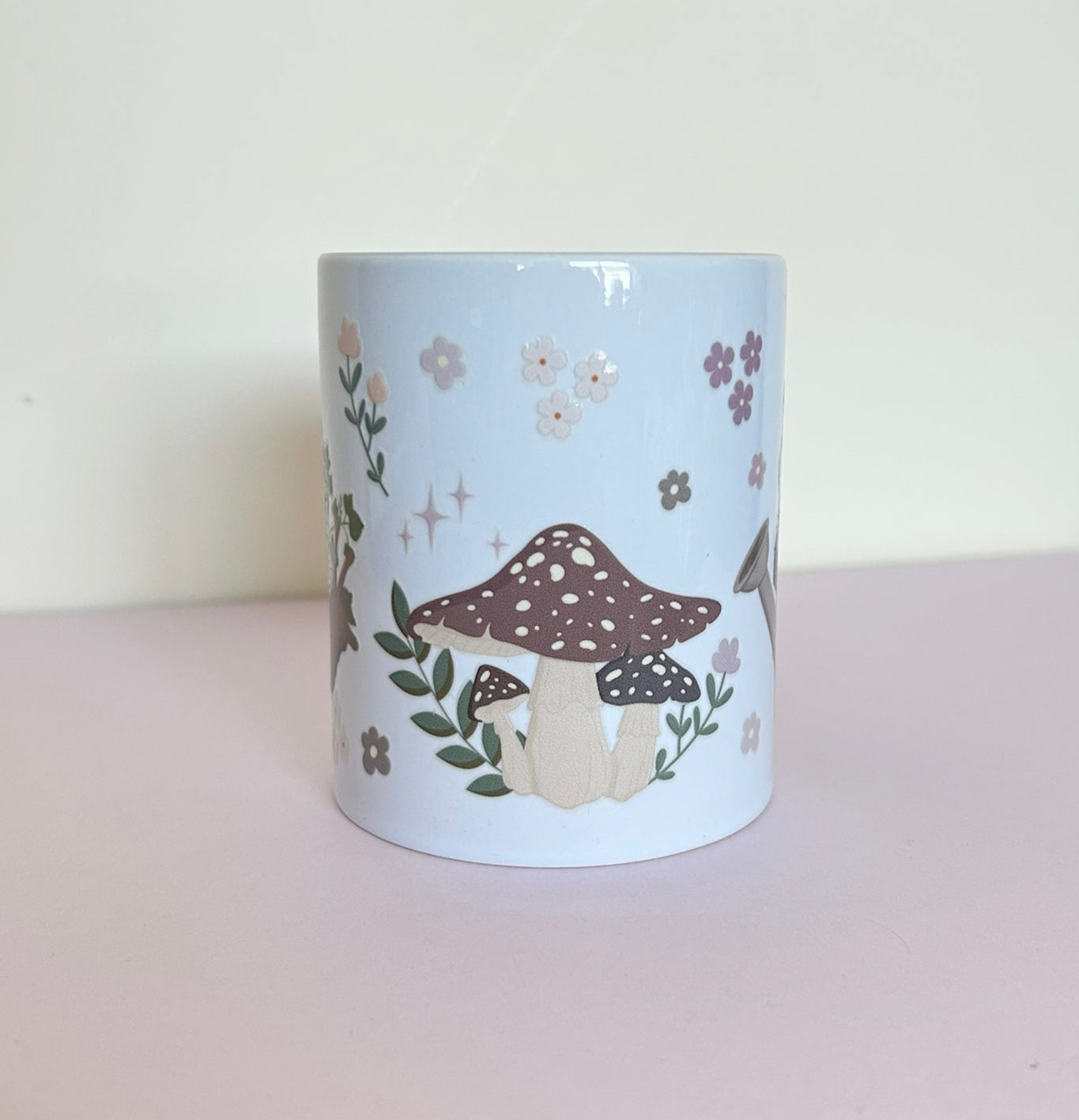 Lilac Mug Snail Watering Can Toadstools