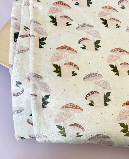 Toadstool Bunch Velour Blanket