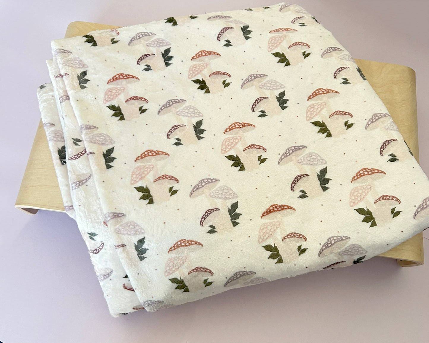 Toadstool Bunch Velour Blanket