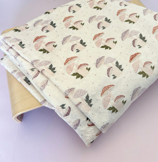 Toadstool Bunch Velour Blanket