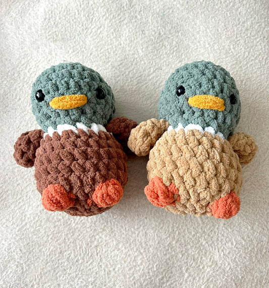 Crochet Plushies Made to Order Mallard Duck Medium