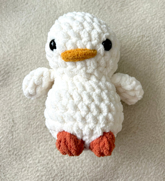 Crochet Plushies Made to Order White Duck Medium