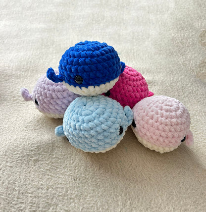 Crochet Plushies Made to Order Whale Medium