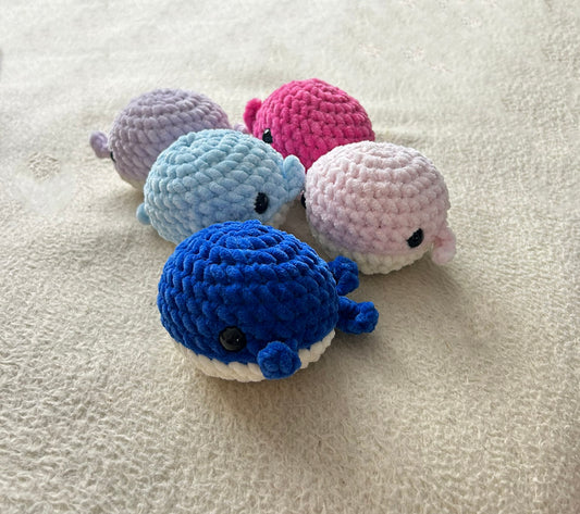 Crochet Plushies Made to Order Whale Medium