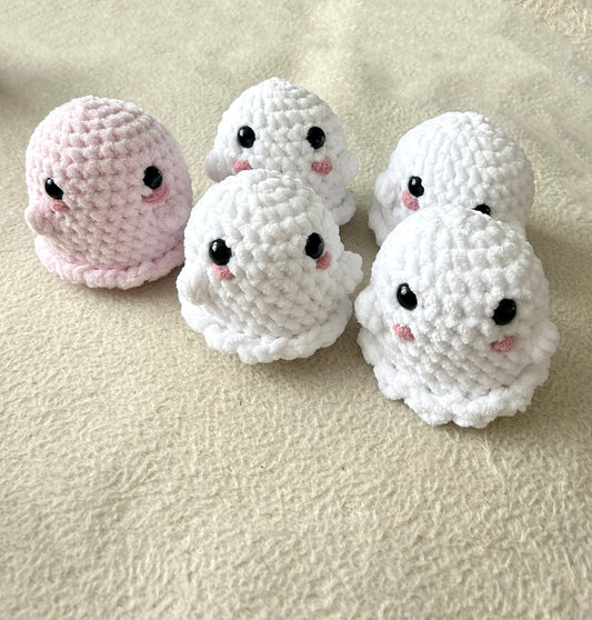 Crochet Plushies Made to Order Ghost Medium