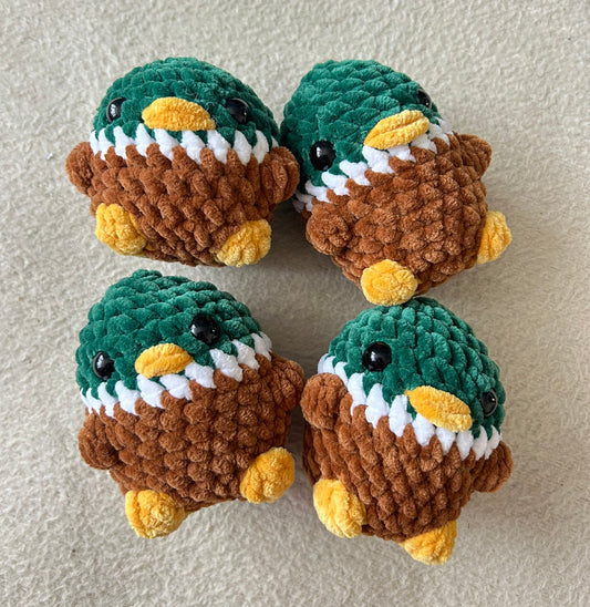 Crochet Plushies Made to Order Mallard Duck Small
