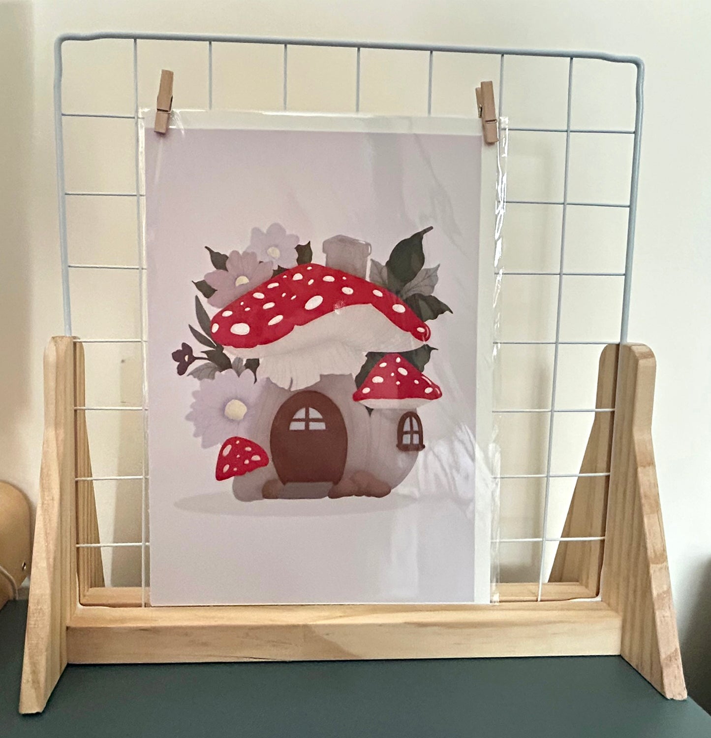 Toadstool House A4 Wall Art Print