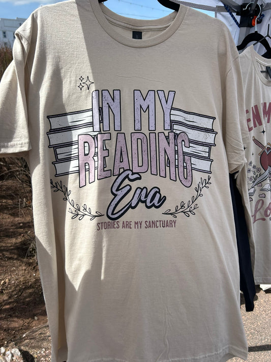 Black In My Reading Era T-Shirt Hand Drawn and Printed