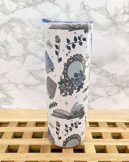 Girlie Romantasy Steel Tumbler & Straw 20oz