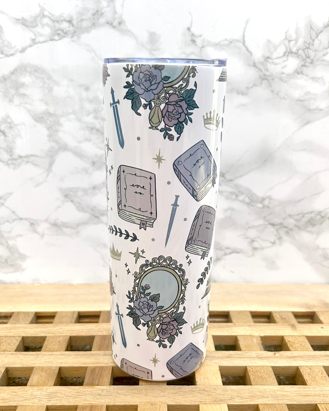 Girlie Romantasy Steel Tumbler & Straw 20oz