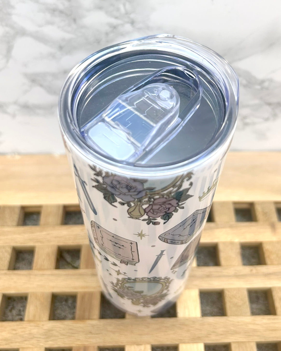 Girlie Romantasy Steel Tumbler & Straw 20oz