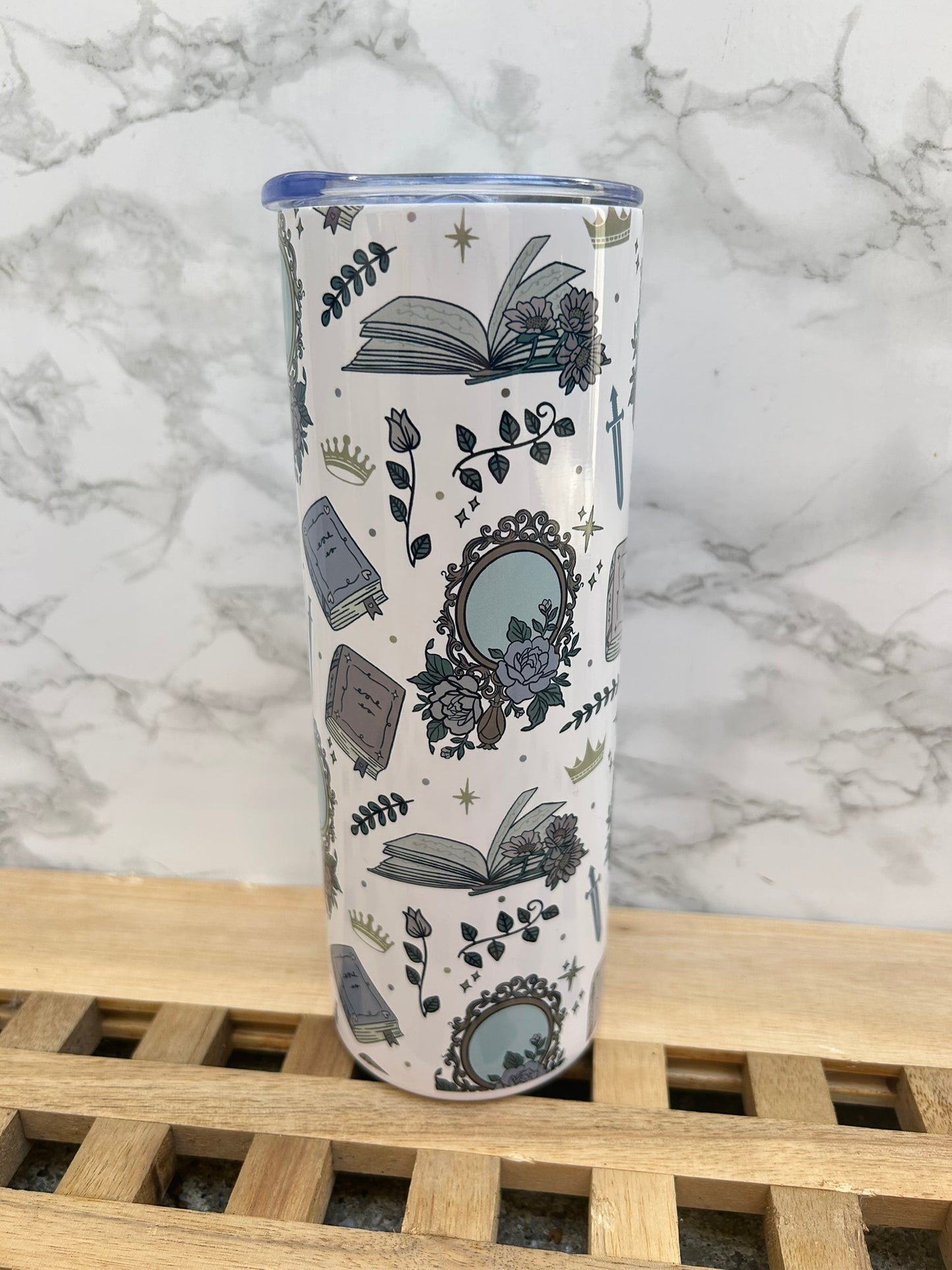 Girlie Romantasy Steel Tumbler & Straw 20oz