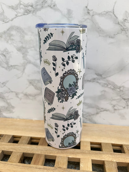 Girlie Romantasy Steel Tumbler & Straw 20oz