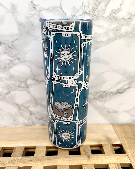 Tarot Cards Steel Tumbler & Straw 20oz