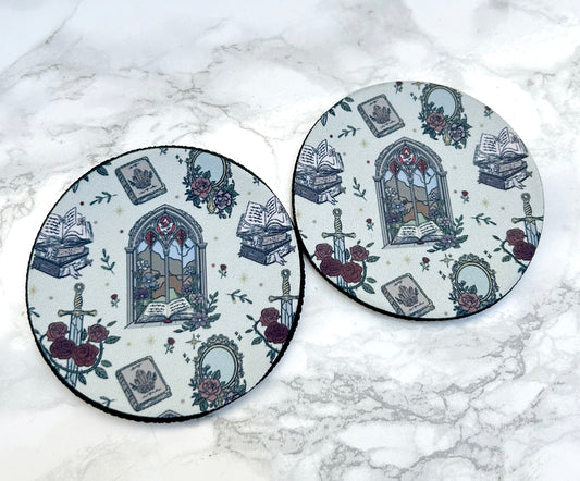 Romantasy Print Neoprene Coaster 2 Pack