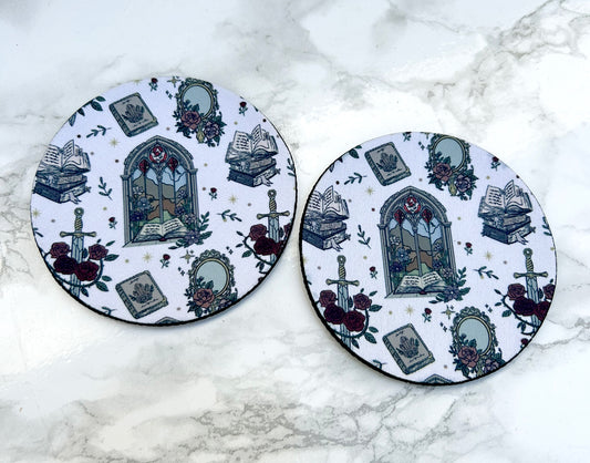 Romantasy Print Neoprene Coaster 2 Pack